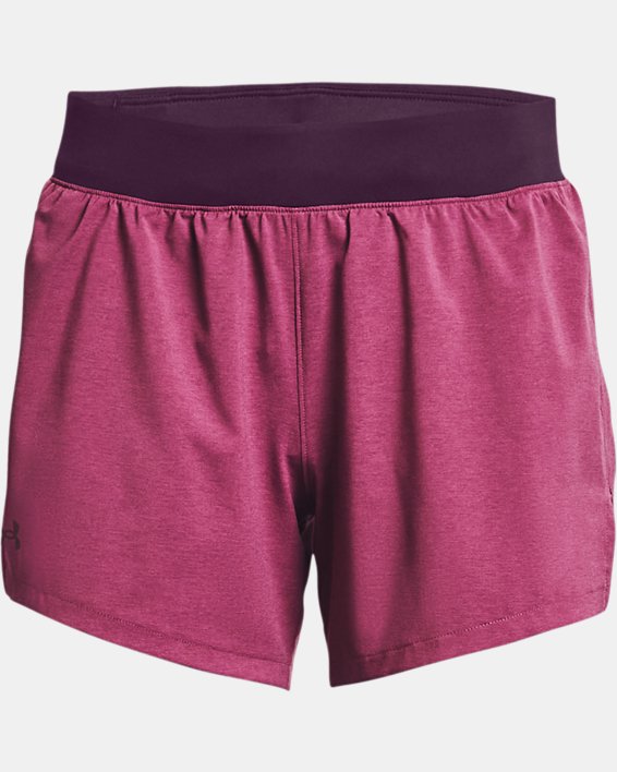 Women's UA Launch SW ''Go Long'' Shorts, Pink, pdpMainDesktop image number 6
